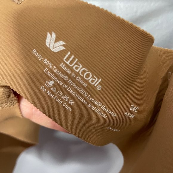 WACOAL seamless tagless stitchless bra in nude size 34C - Picture 4 of 6